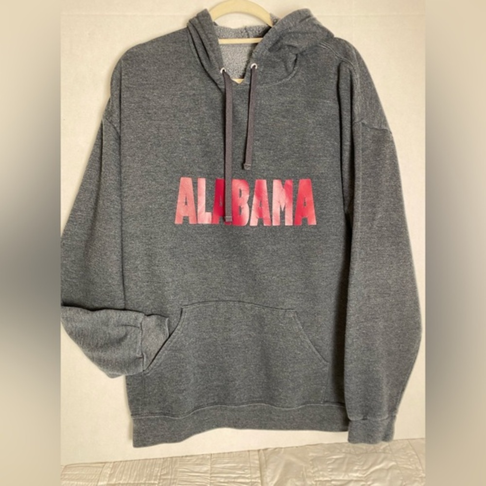 Alabama Hoodie XL Dark Gray Red Pullover Kangaroo Pocket